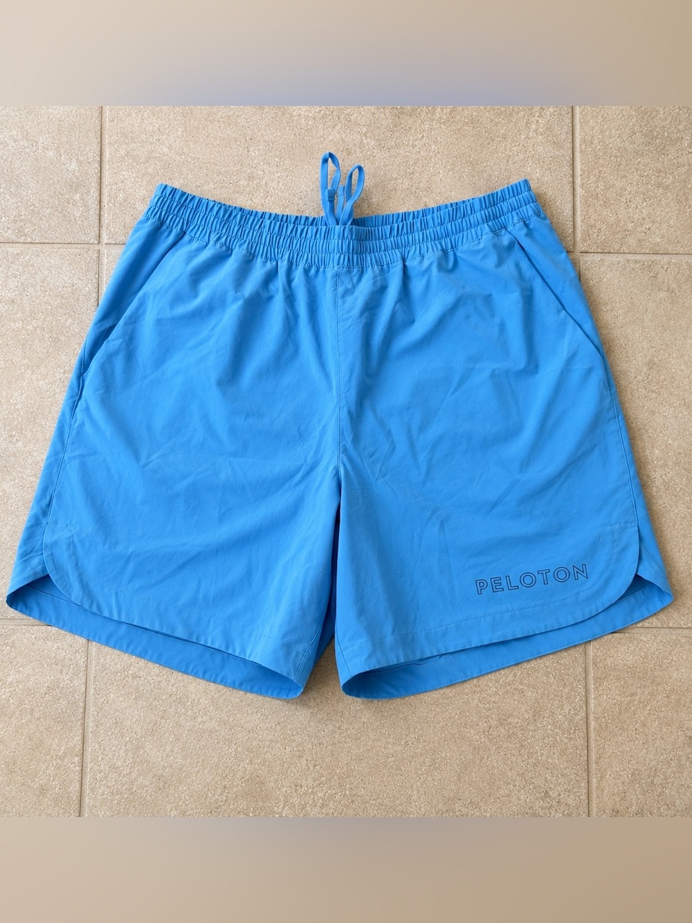 Peloton Blue Athletic Running Shorts Men’s Large Lightweight Stretch Gym